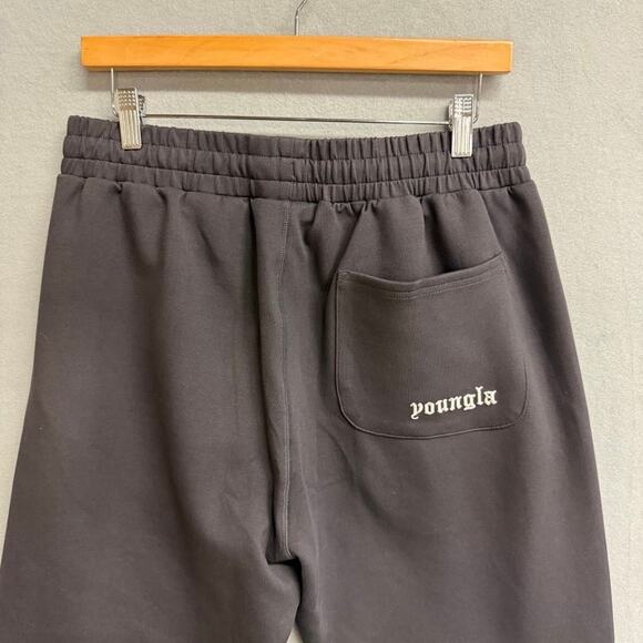YoungLA Men’s Cozy Set Jogger Pants Black Men’s Size XXL NEW NWT - Picture 5 of 8